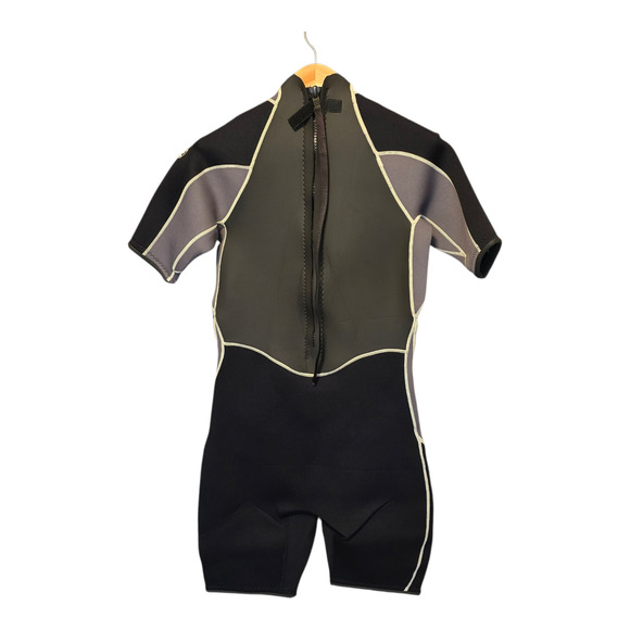 Ocean Tec Wetsuit Mens Shorty Titanium 2/2 Edge 22 Series Large Black Gray NWT - Picture 2 of 11